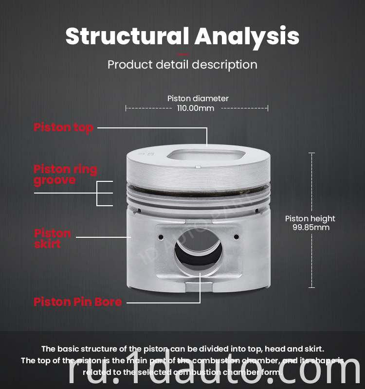 ISUZU 6HE1 Engine Piston Set